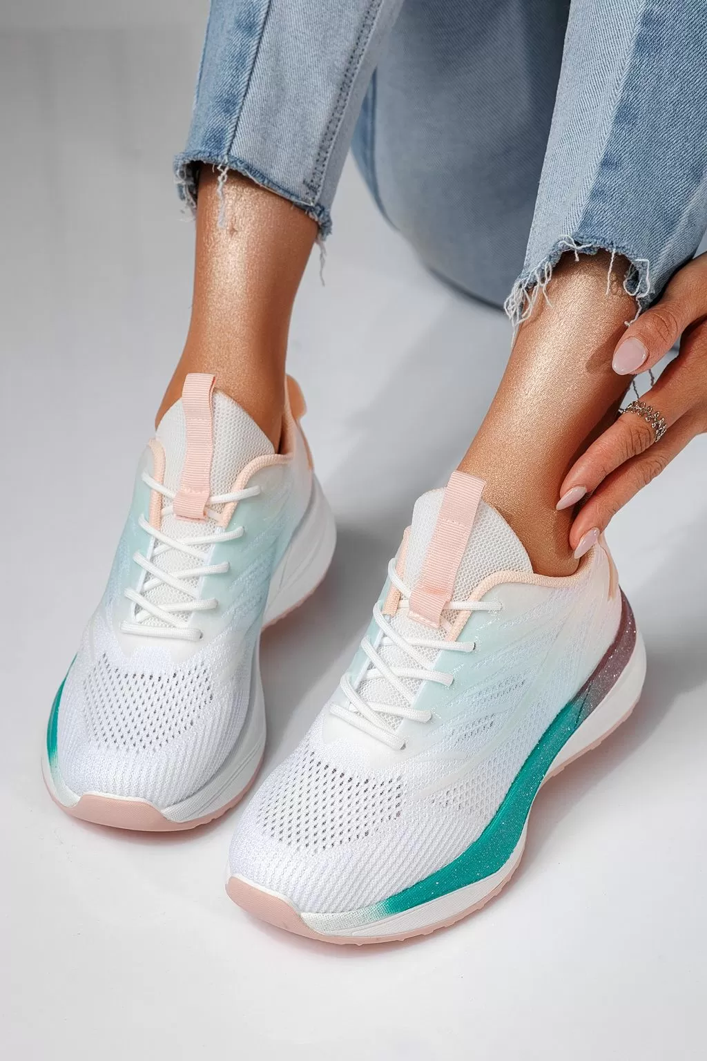 Gia Női Sportcipő Rózsaszín Textil Anyagból #20758