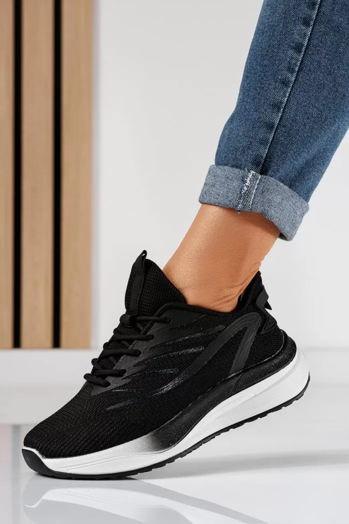 Gia Női Sportcipő Fekete Textil Anyagból #20759
