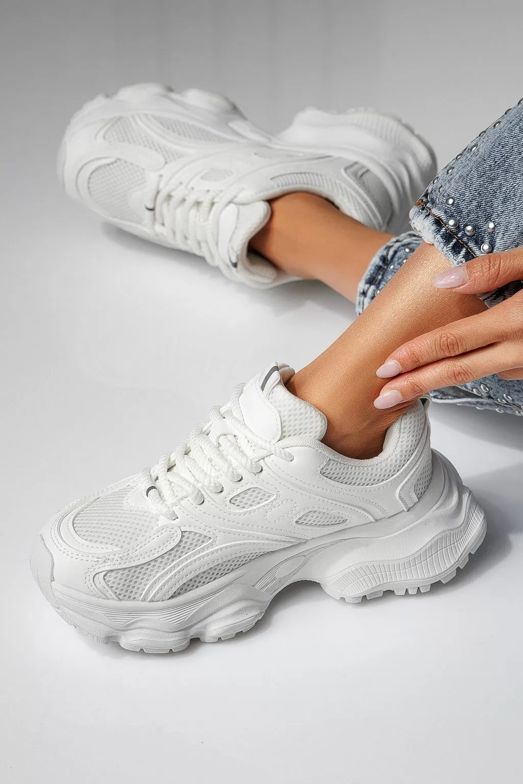 Alice Női Sportcipő Fehér Textil Anyagból #20803