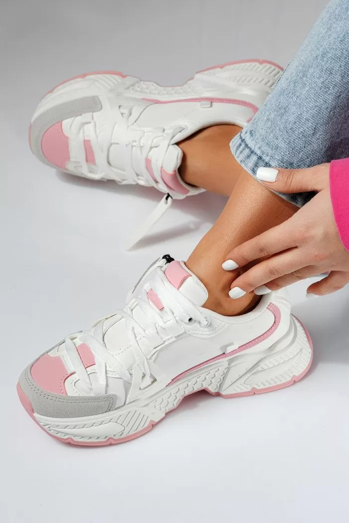 Roni Női Sportcipő Rózsaszín Ökológiai Bőrből #20975
