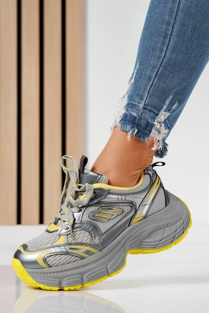 Anita Női Sportcipő Sárga Textil Anyagból #20995