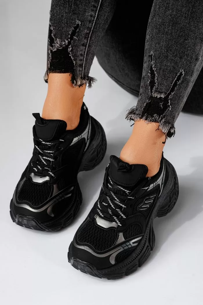 Anita Női Sportcipő Fekete Textil Anyagból #20996