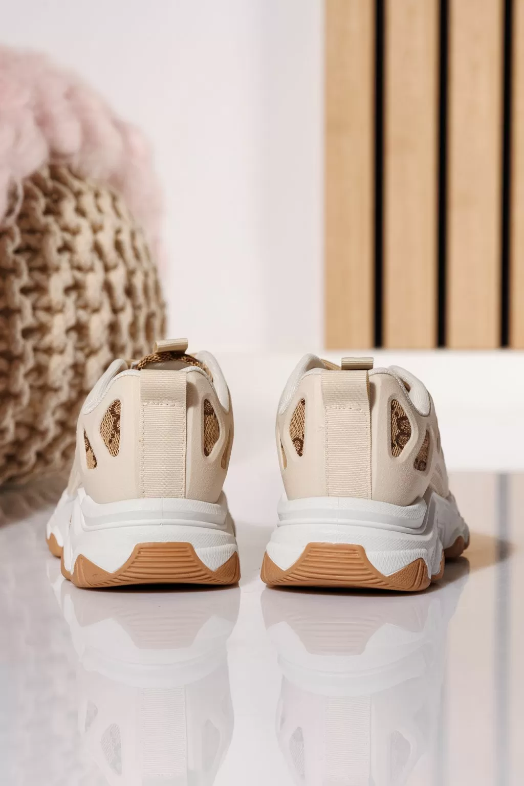 Amber2 Gyerek Sportcipő Bézs Textil Anyagból #21047