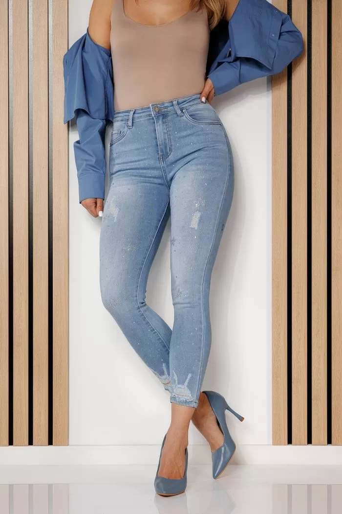 Maggie Kék Női Skinny Farmer #A710