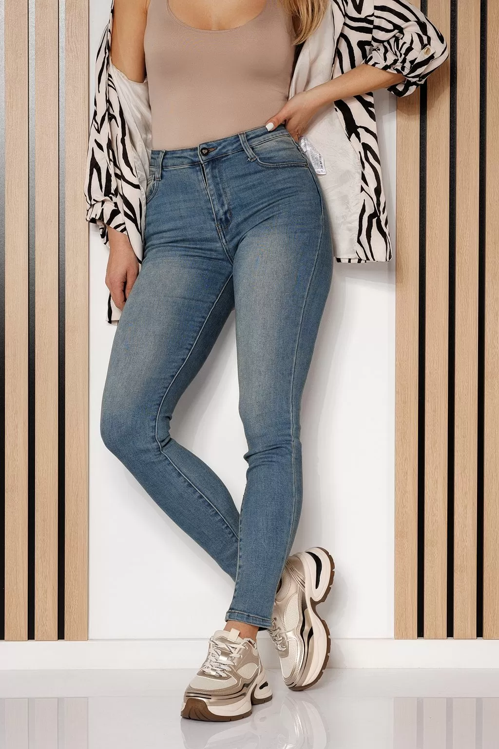 Sage Kék Női Skinny Farmer #A713