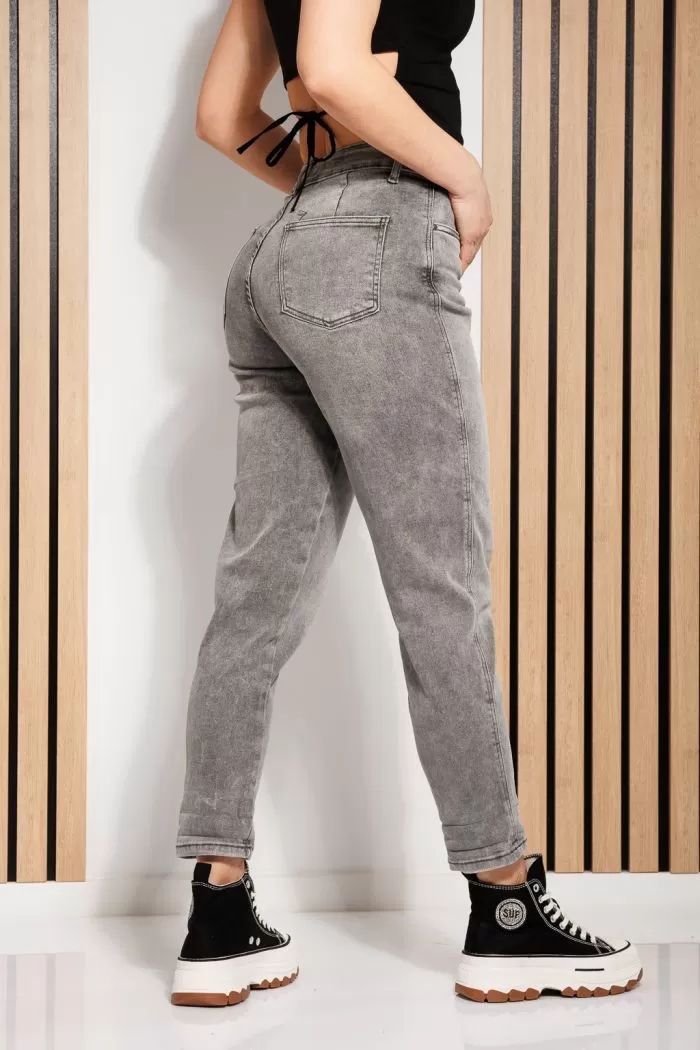 MomFit Jeans női Alaia szürke #A741