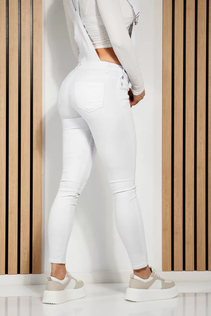 Salopeta Skinny Dama Claire Alba #A759