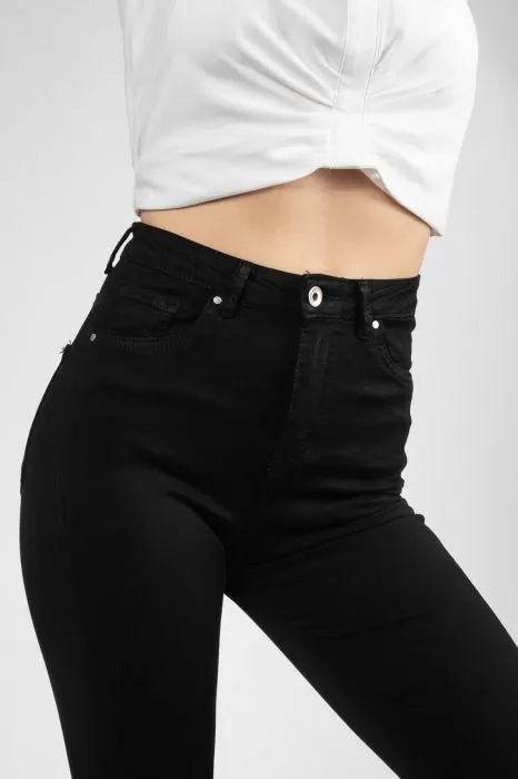 Raisa Női Fekete Skinny Farmernadrág #A766