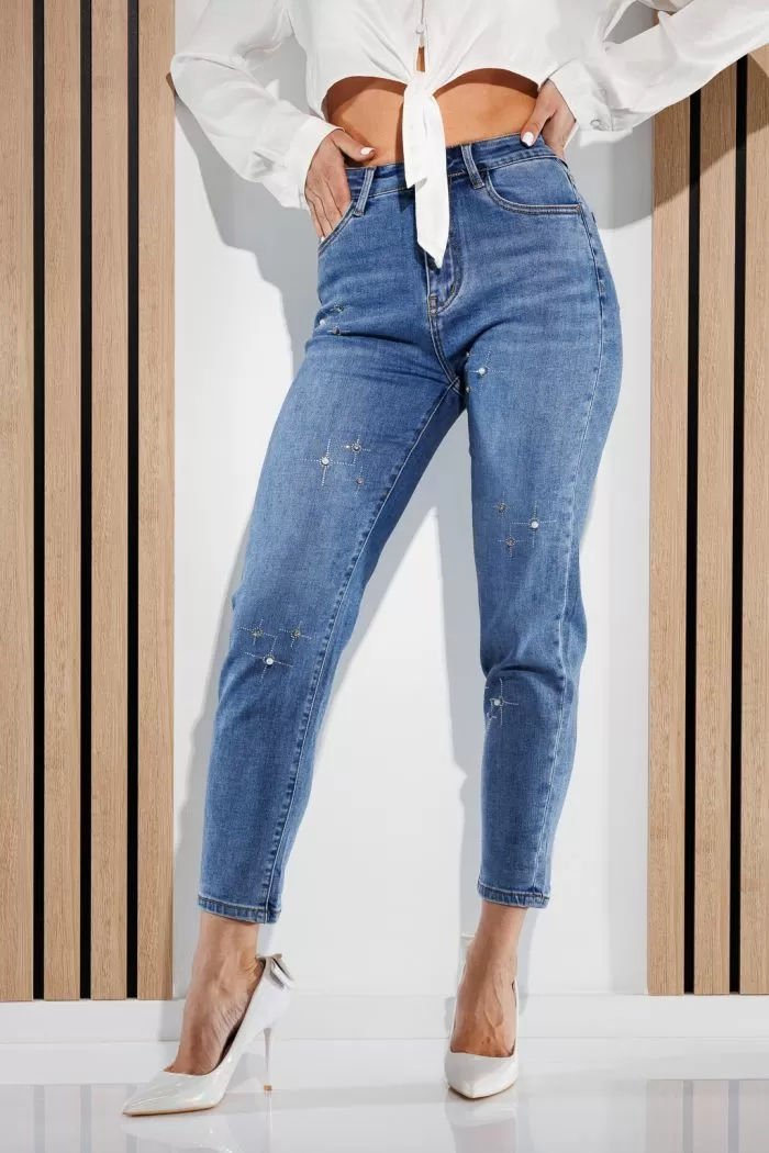 MomFit női Sara kék Jeans #A776