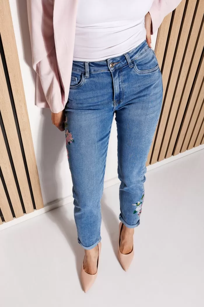 MomFit női farmer Zoe kék #A794