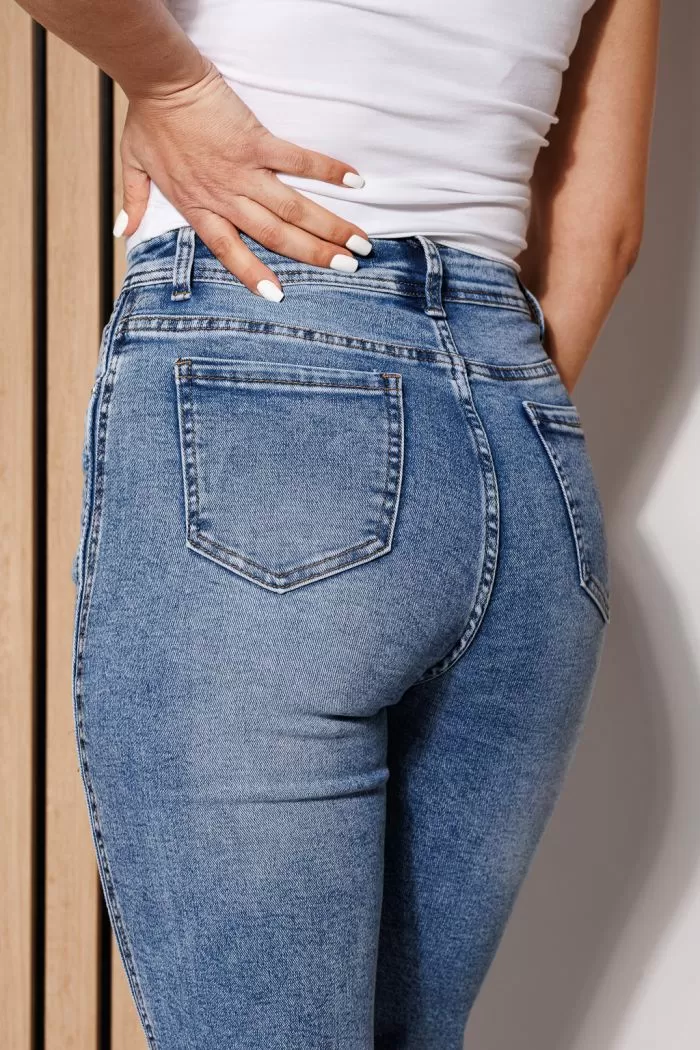 Дамски Дънки MomFit Kate Сини #A797