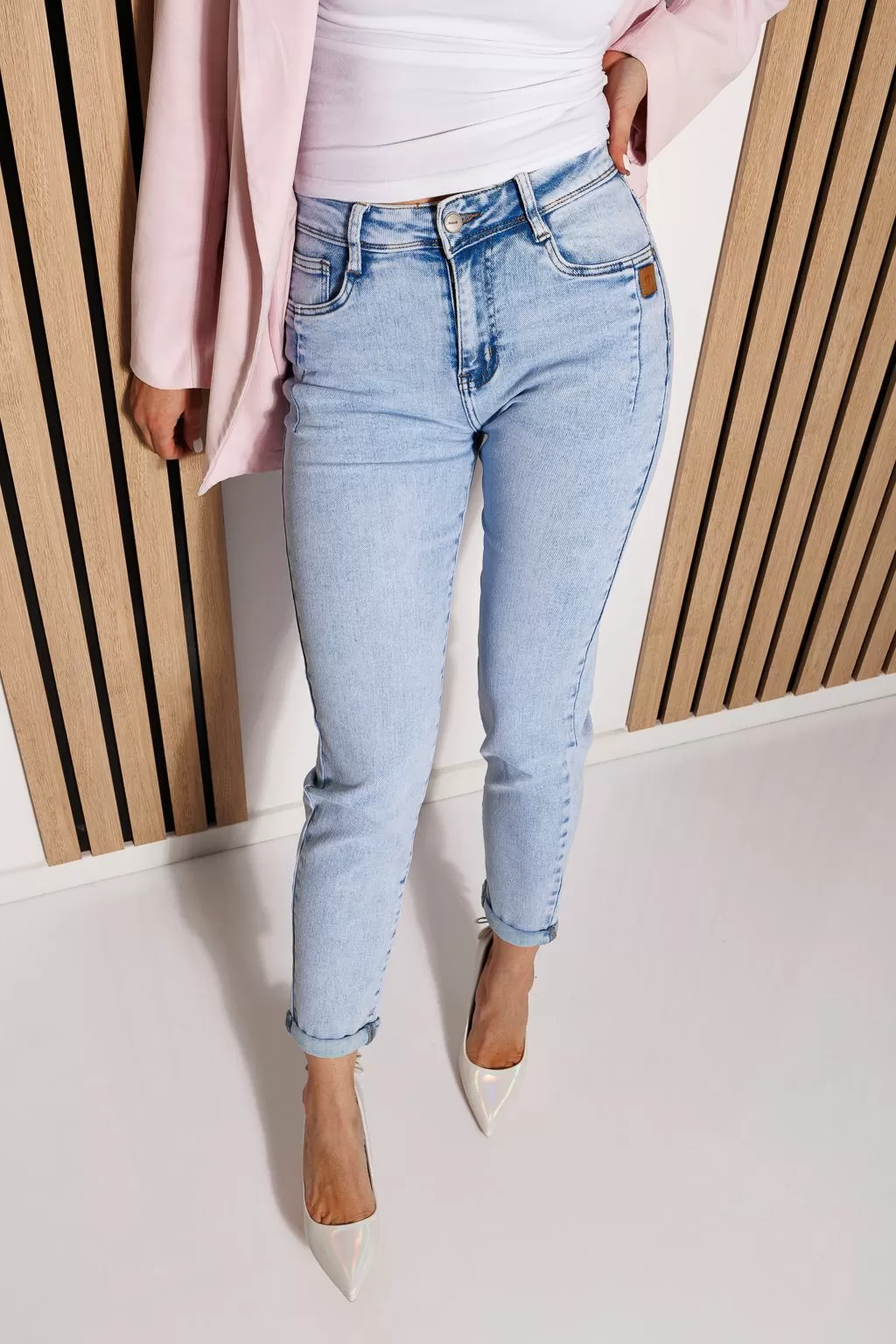MomFit női farmer, Nelly kék #A801