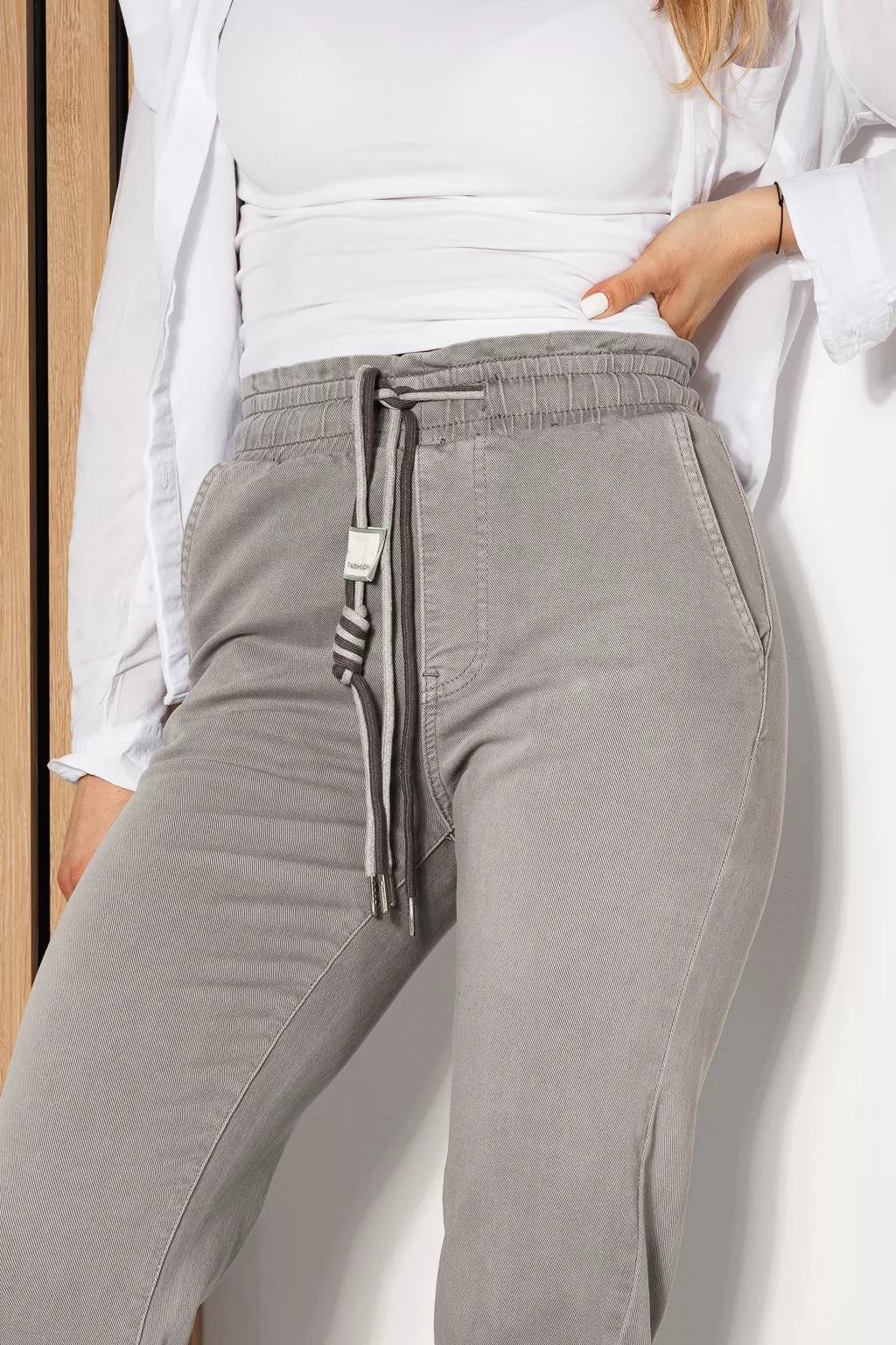 Női Boyfriend Jeans Anita szürke#A806