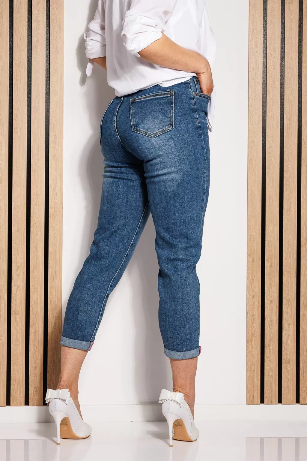 MomFit női farmer Anita kék #A817