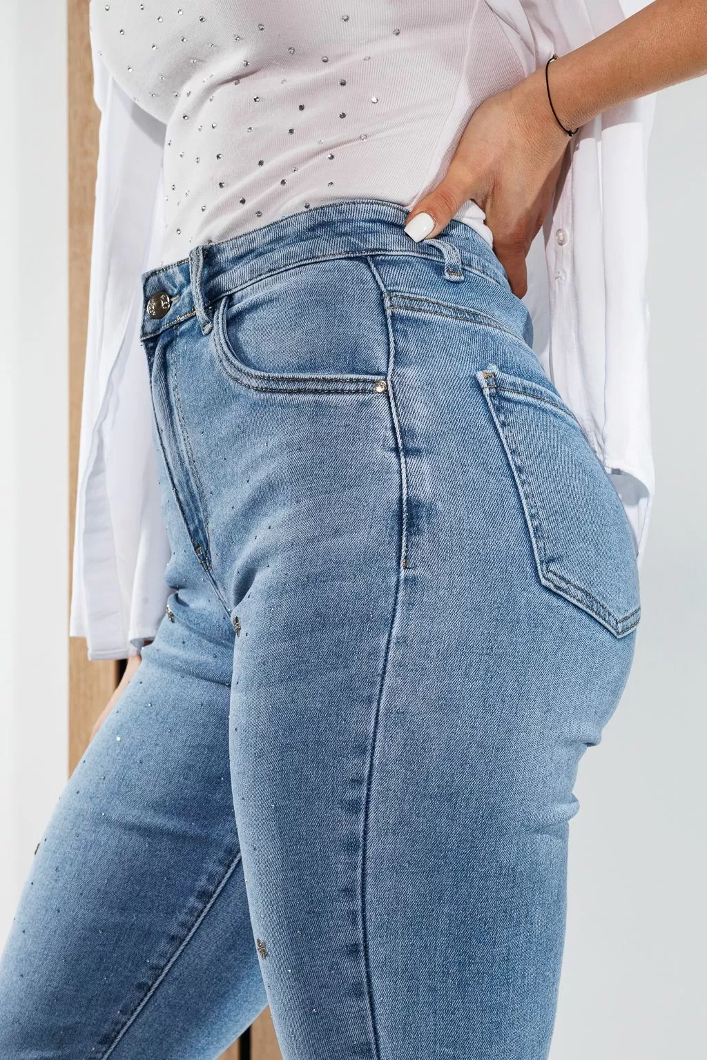 MomFit női farmer Carlota kék #A819