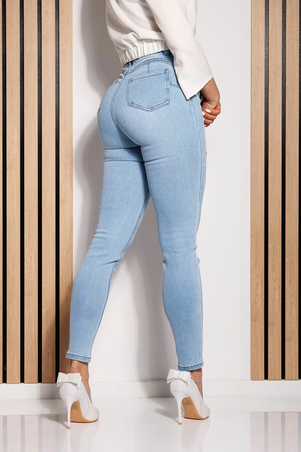 Női Alicia kék PushUp Skinny farmer #A843 