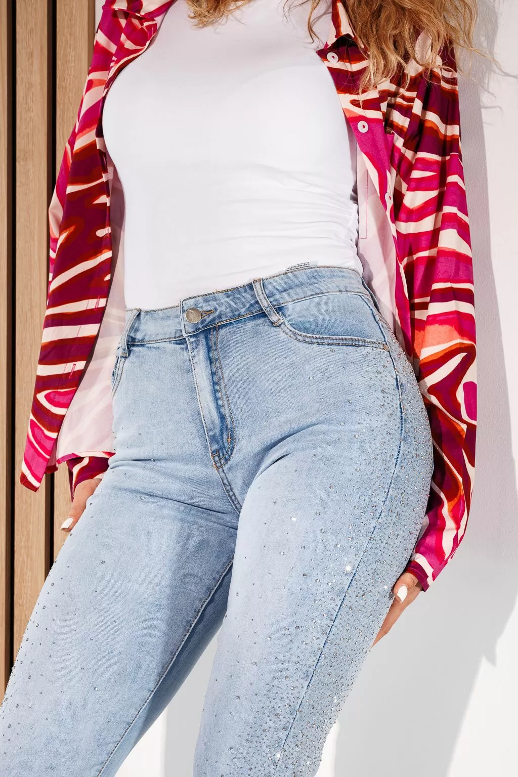 Női skinny farmer Yara kék #A899 