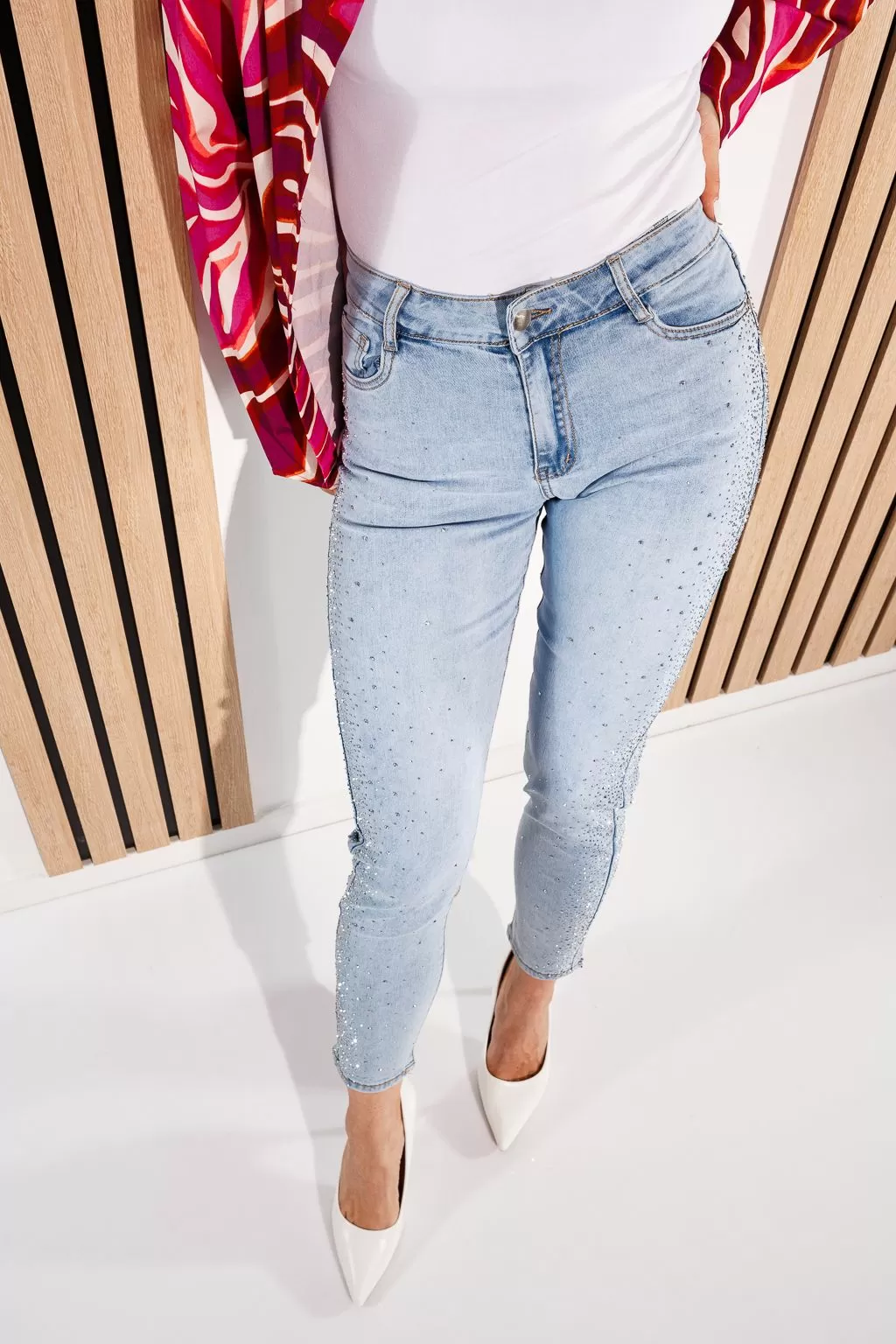 Női skinny farmer Yara kék #A899 