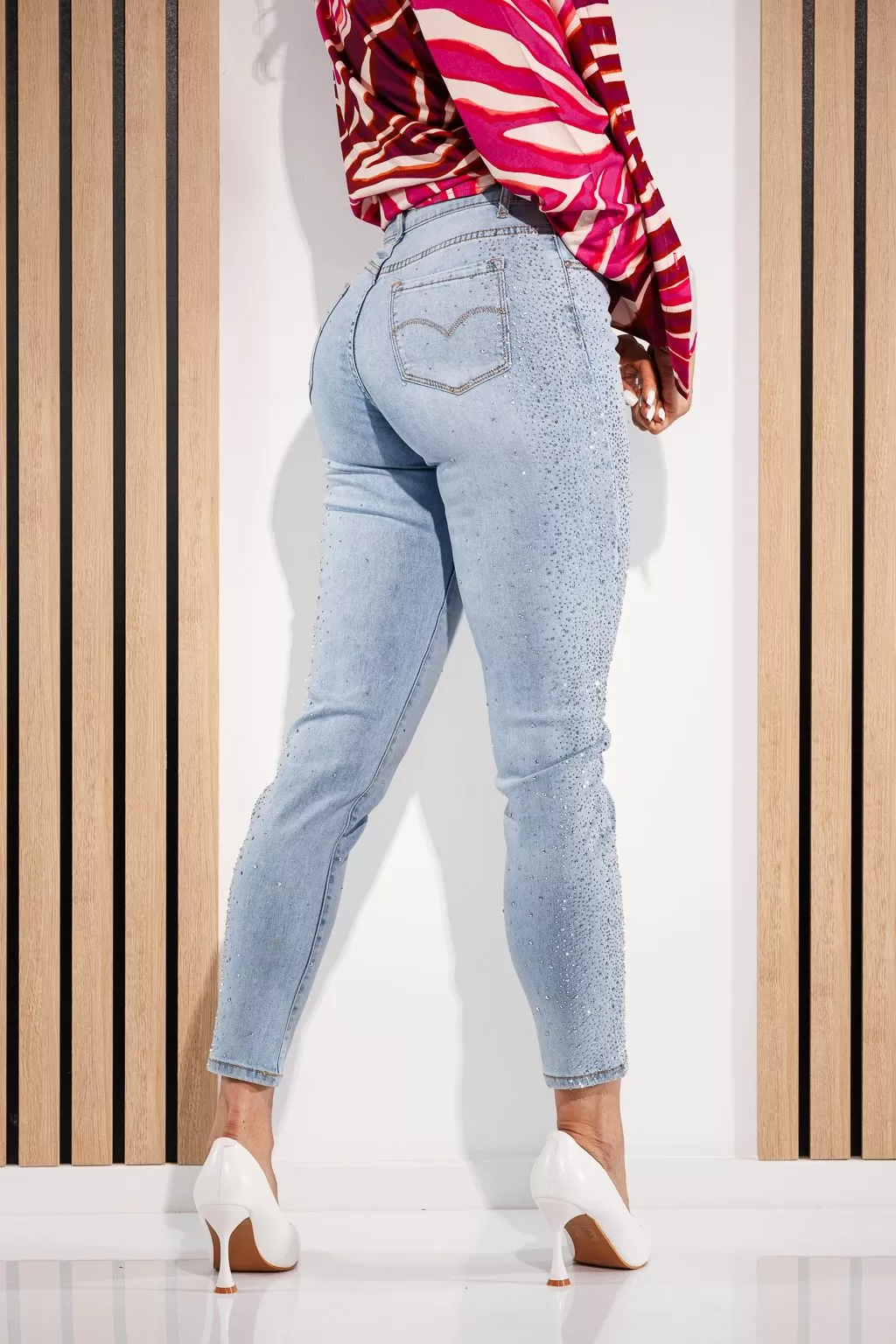 Női skinny farmer Yara kék #A899 