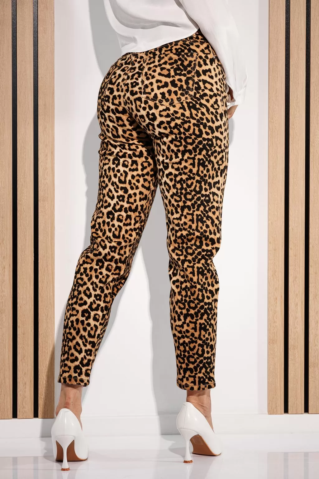 MomFit Jeans női Anda leopárd #A905 