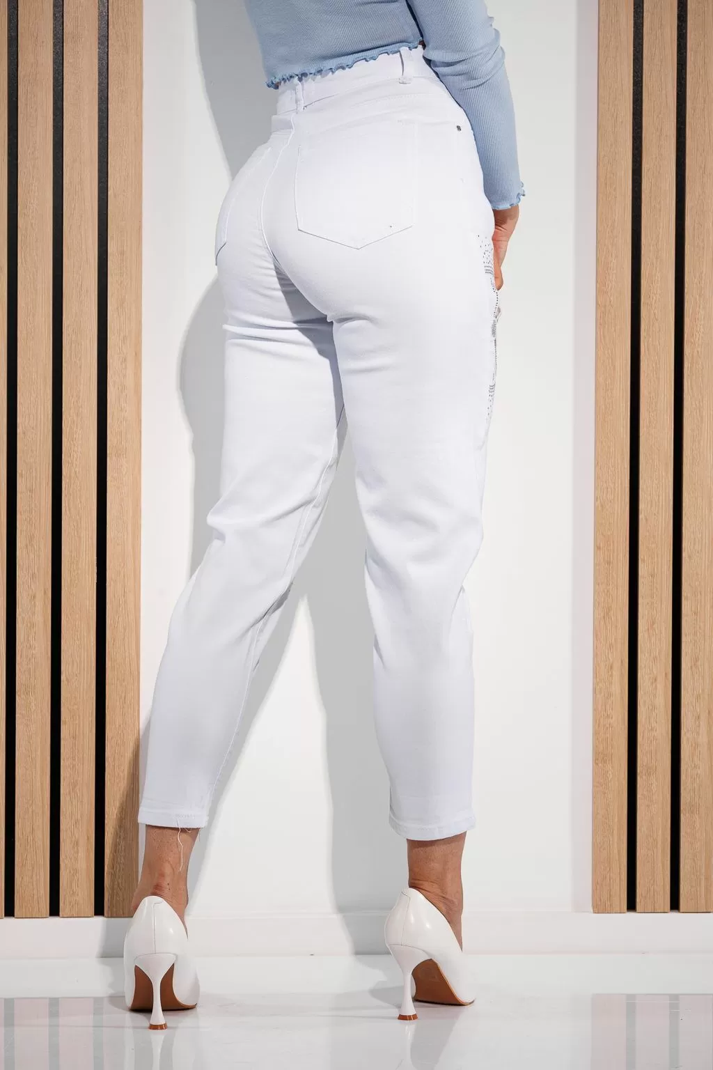 MomFit női Pixie farmer fehér #A931