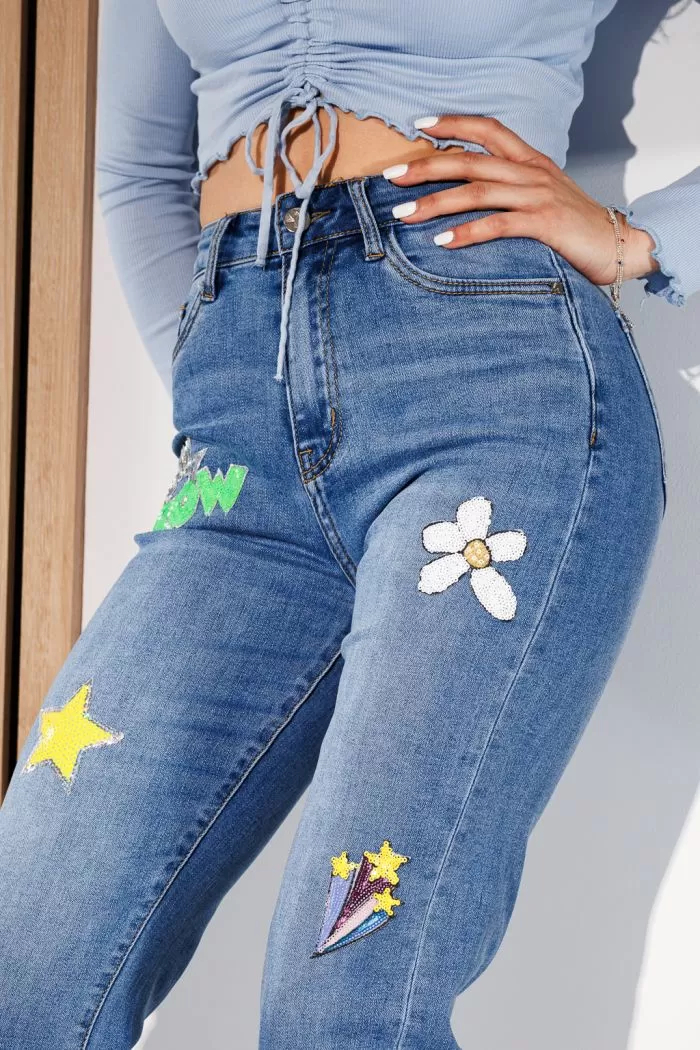 Sofia női BaggyFit farmer kék #A934