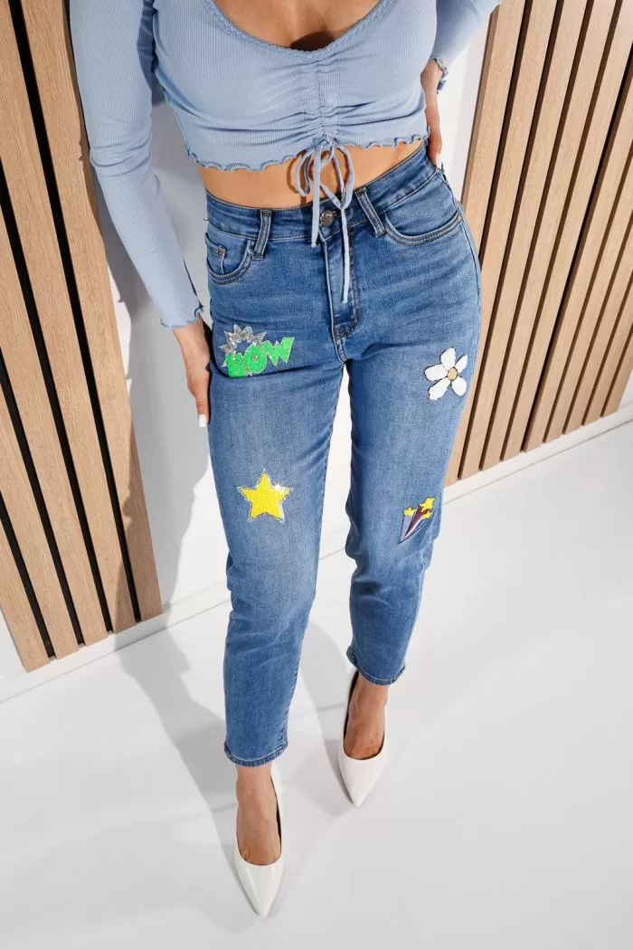 Sofia női BaggyFit farmer kék #A934