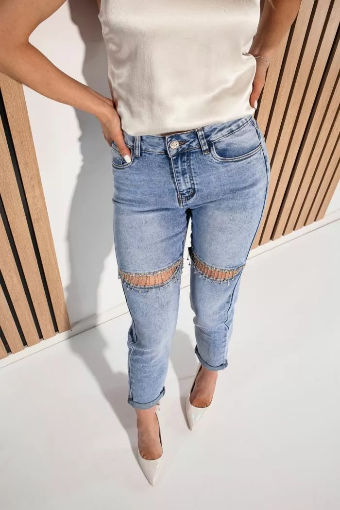 Női BaggyFit farmer Carla kék #A961