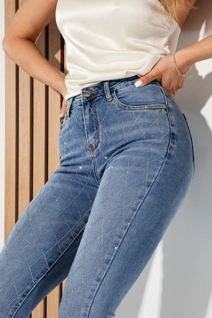 Iris Kék Női Skinny Farmer #A968