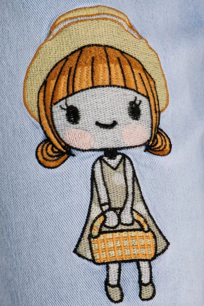Női Baggy Fit farmer Alina kék #A1003