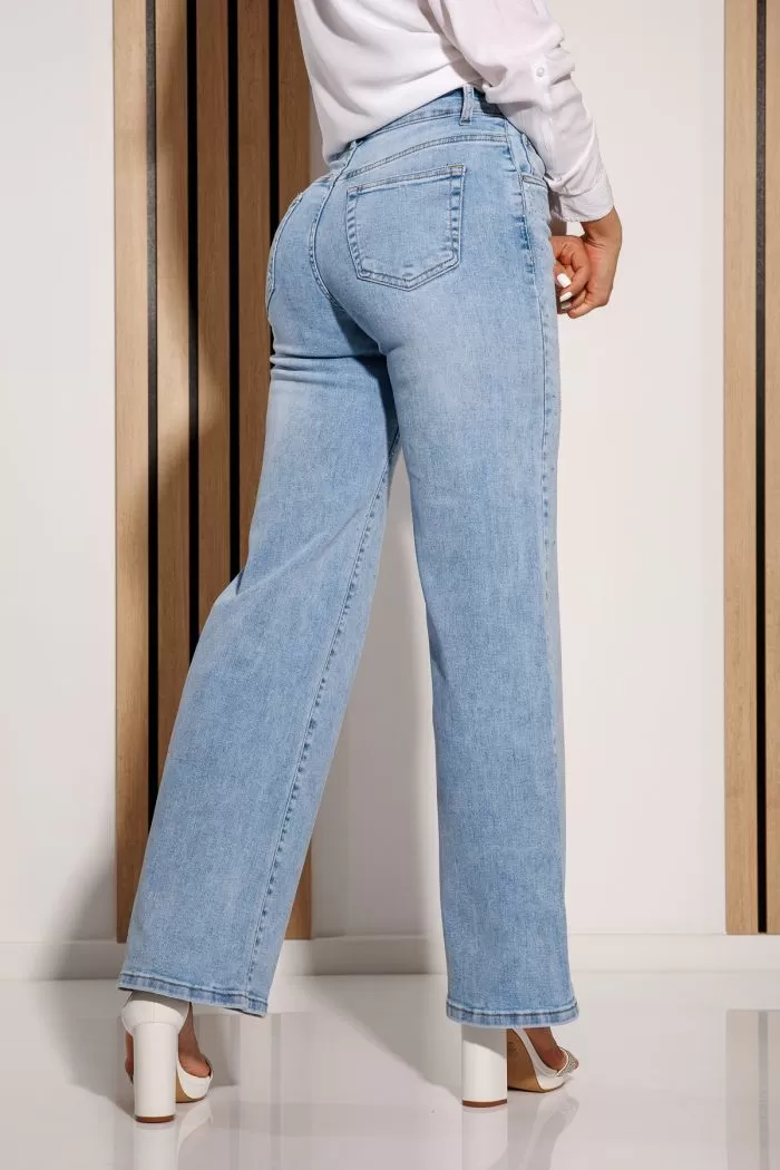 Női trapéz farmer Adina kék  #A1142
