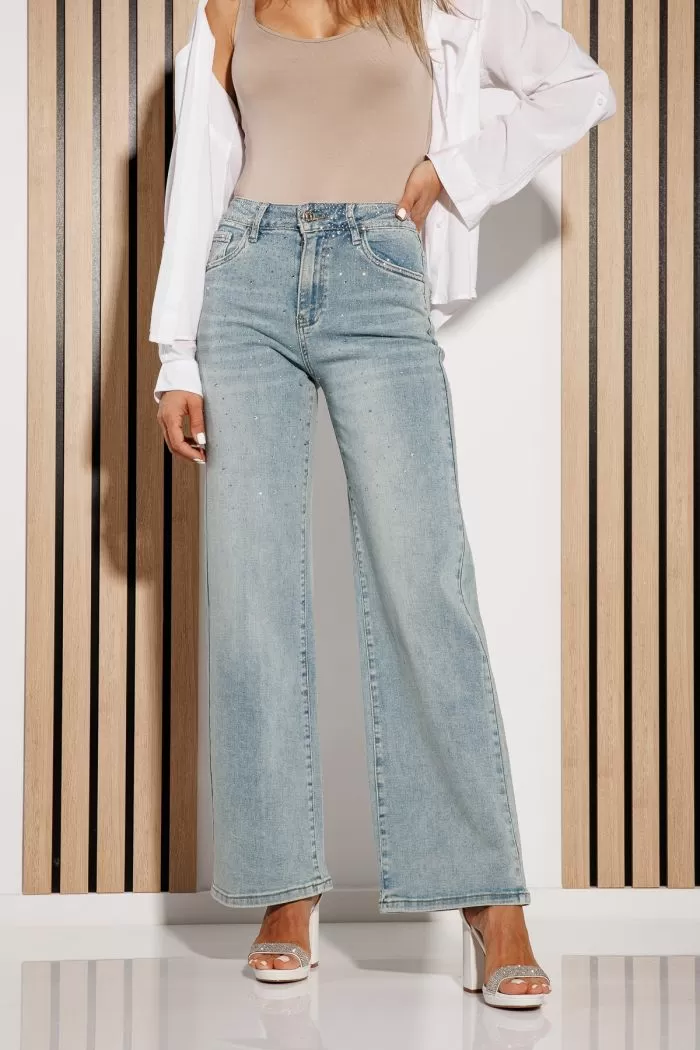 Női trapéz farmer Chira kék  #A1145
