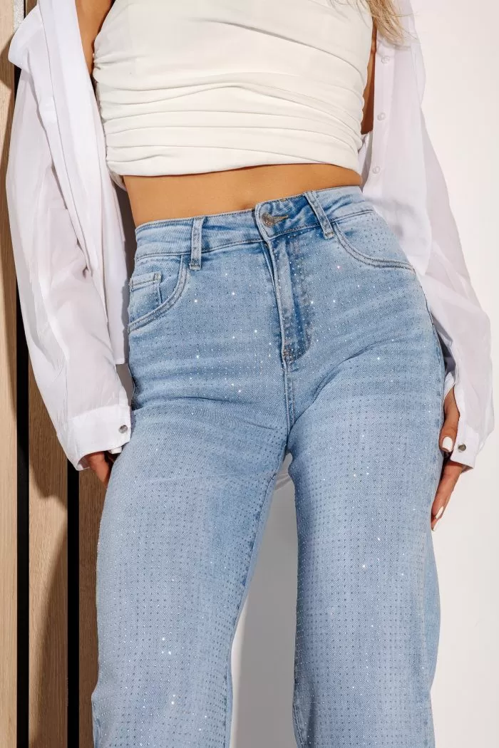 Női trapéz farmer Raisa kék  #A1161