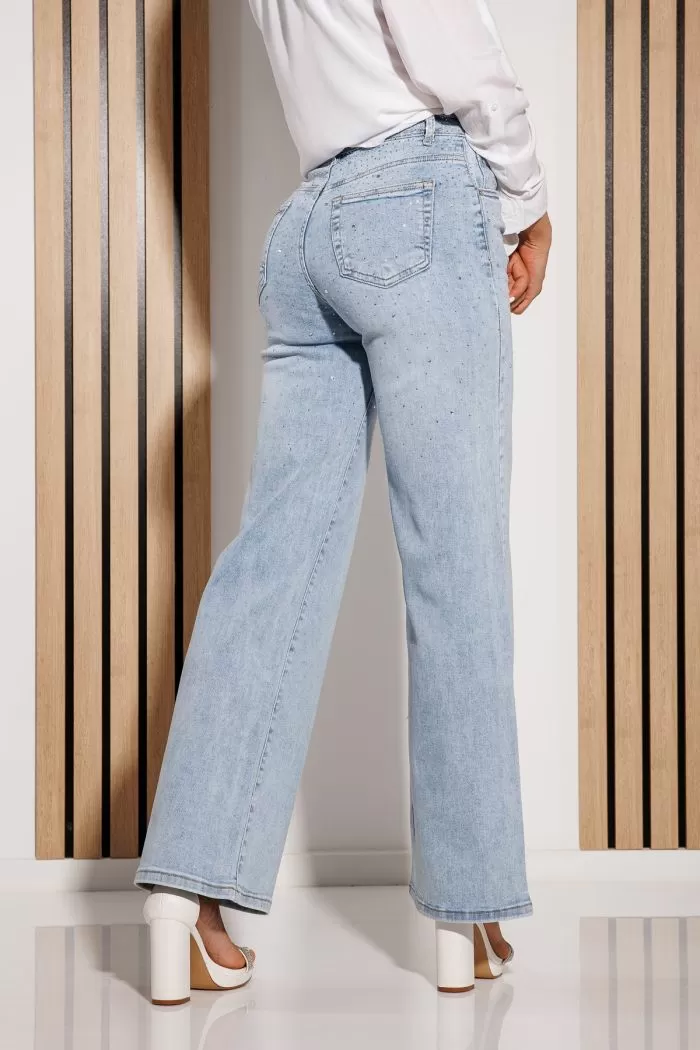 Női trapéz farmer Monica kék  #A1163