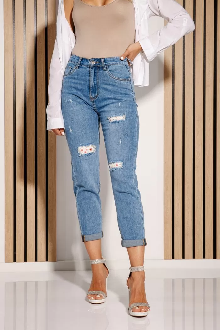 Női kék baggy fit farmer Aylani kék  #A1165