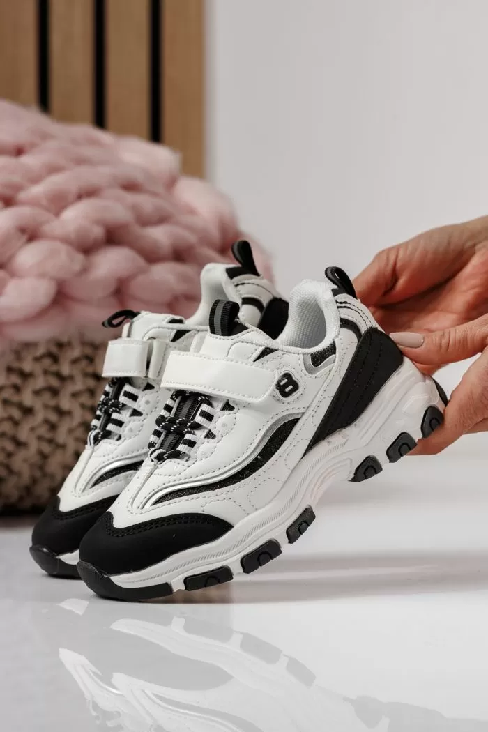 Gyerekcipők fekete öko bőrből készült Arya #24028