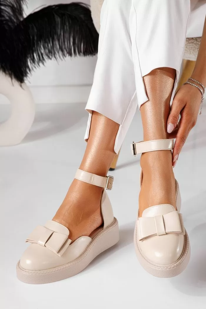 Willy Női Alkalmi Cipő Bézs Ökológiai Bőrből #24211