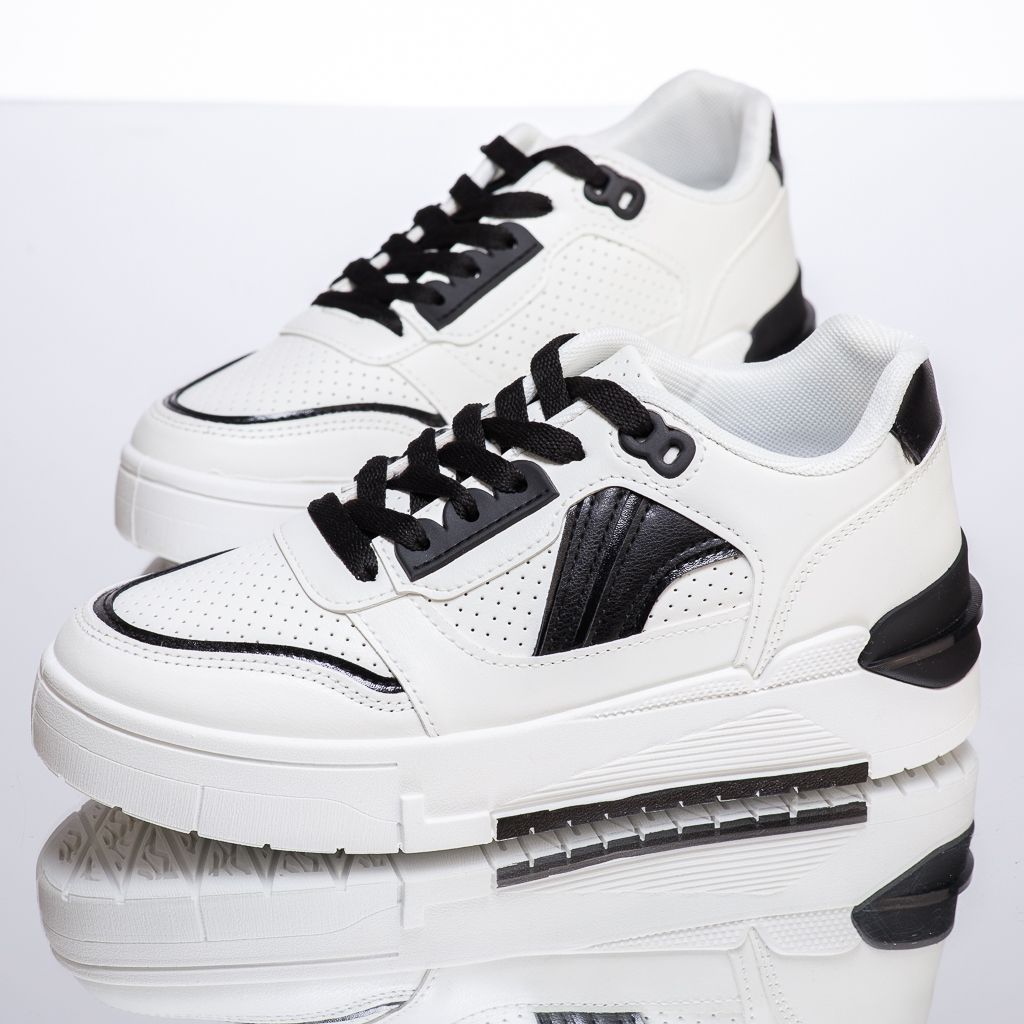 Дамски спортни обувки Vera Бяло/черен #13390