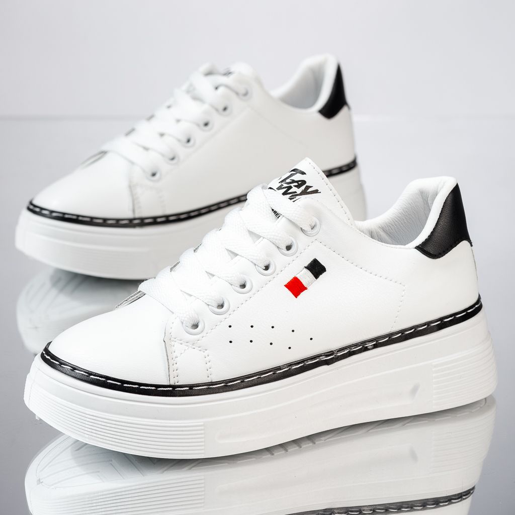 Дамски спортни обувки Franco Бяло/черен #16457