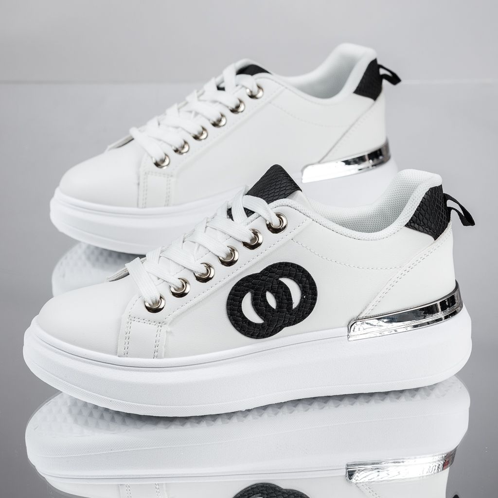 Дамски спортни обувки Lucas Бяло/черен #13649