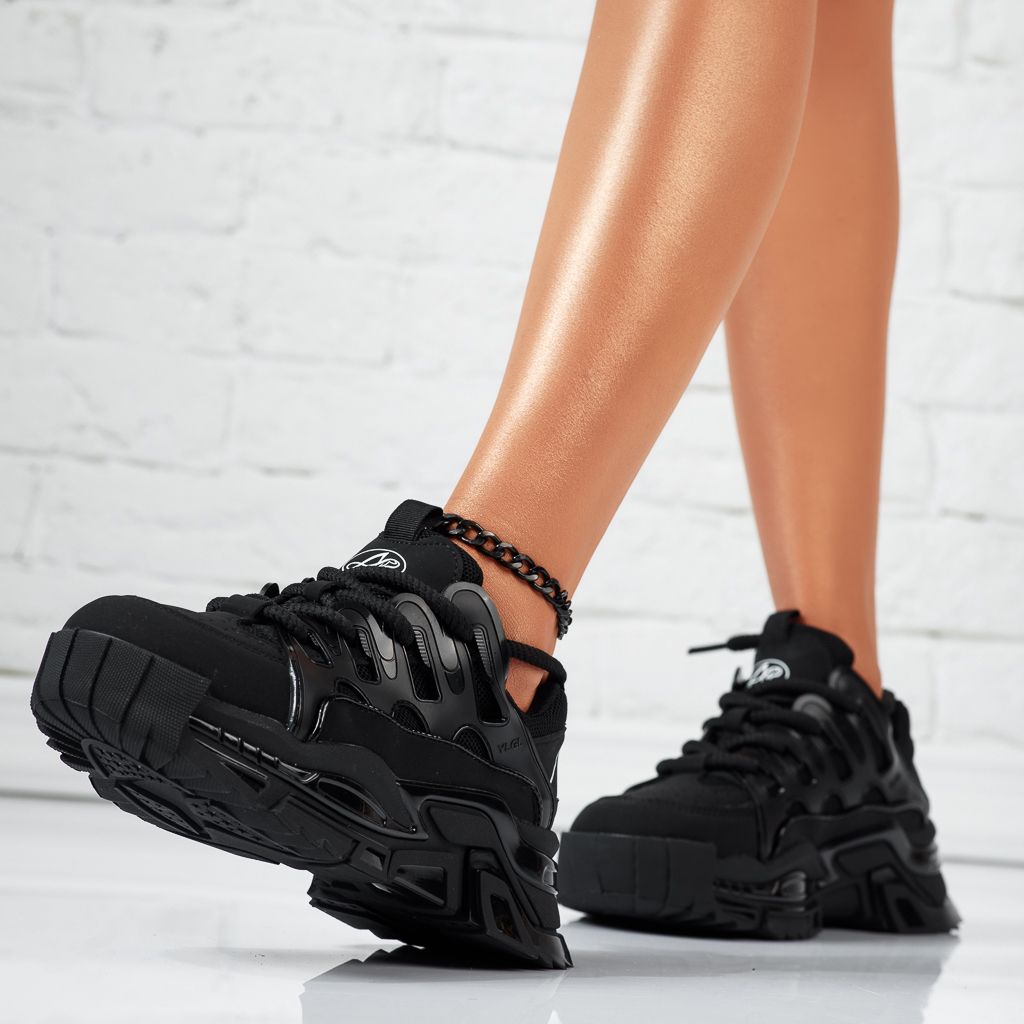 Дамски спортни обувки Sweety черен #13794
