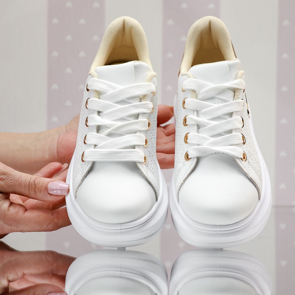 Спортни обувки за деца Serano Бяло/Жълто #13824