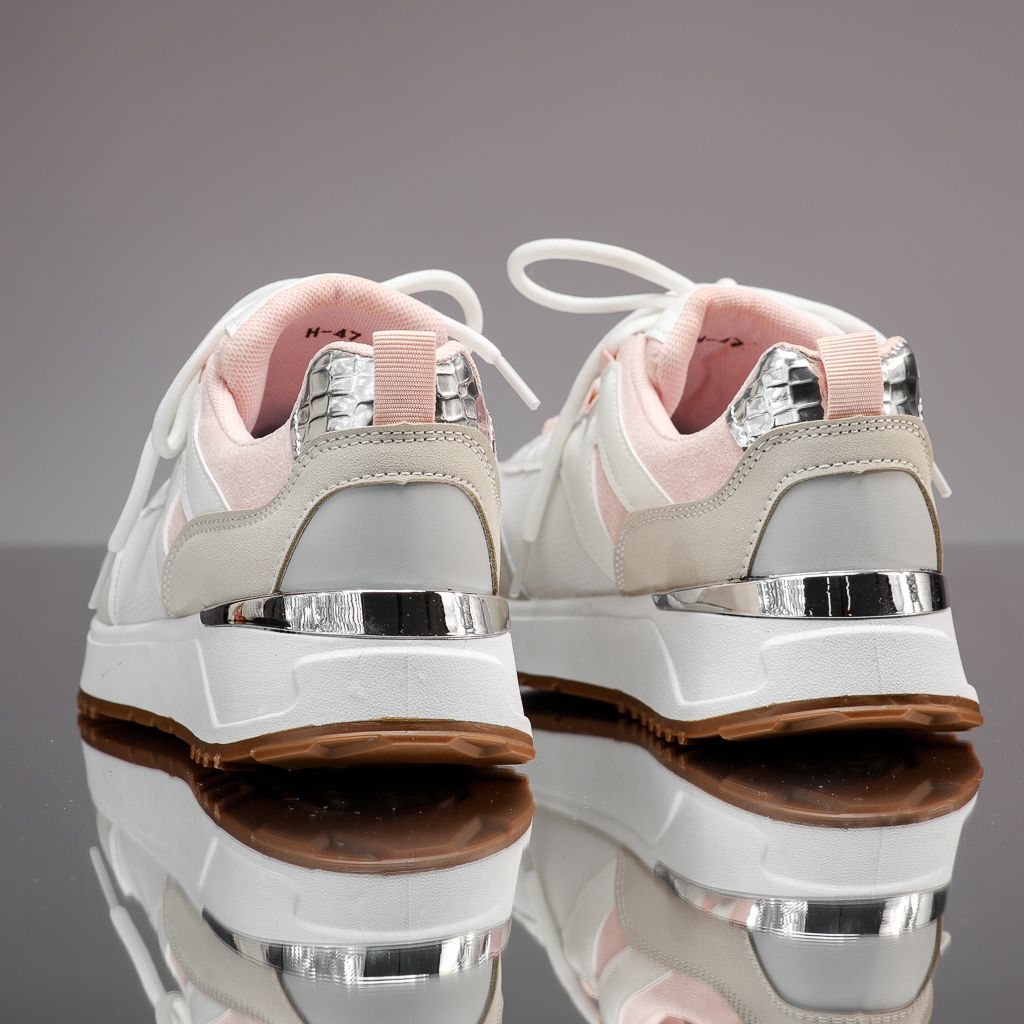 Дамски спортни обувки Genesis Сив/Розово #13859