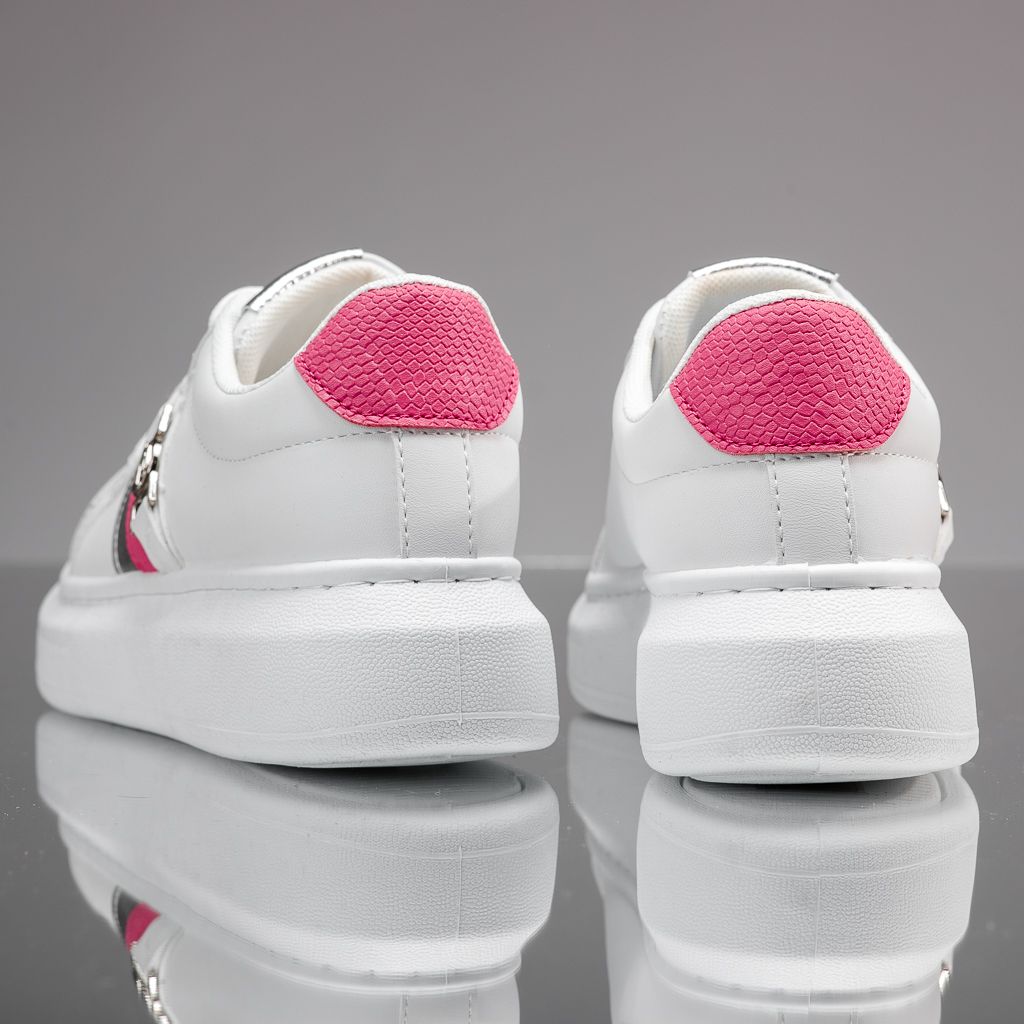 Дамски спортни обувки Hunter Бяло/червен #13841