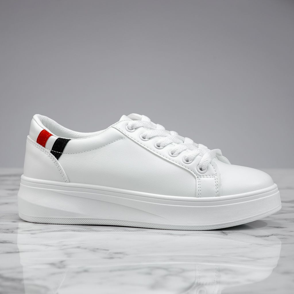 Дамски спортни обувки Martin Бяло/червен #13766