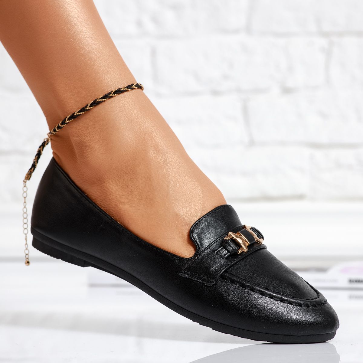 Обувки за балеринки Esra черен #13968