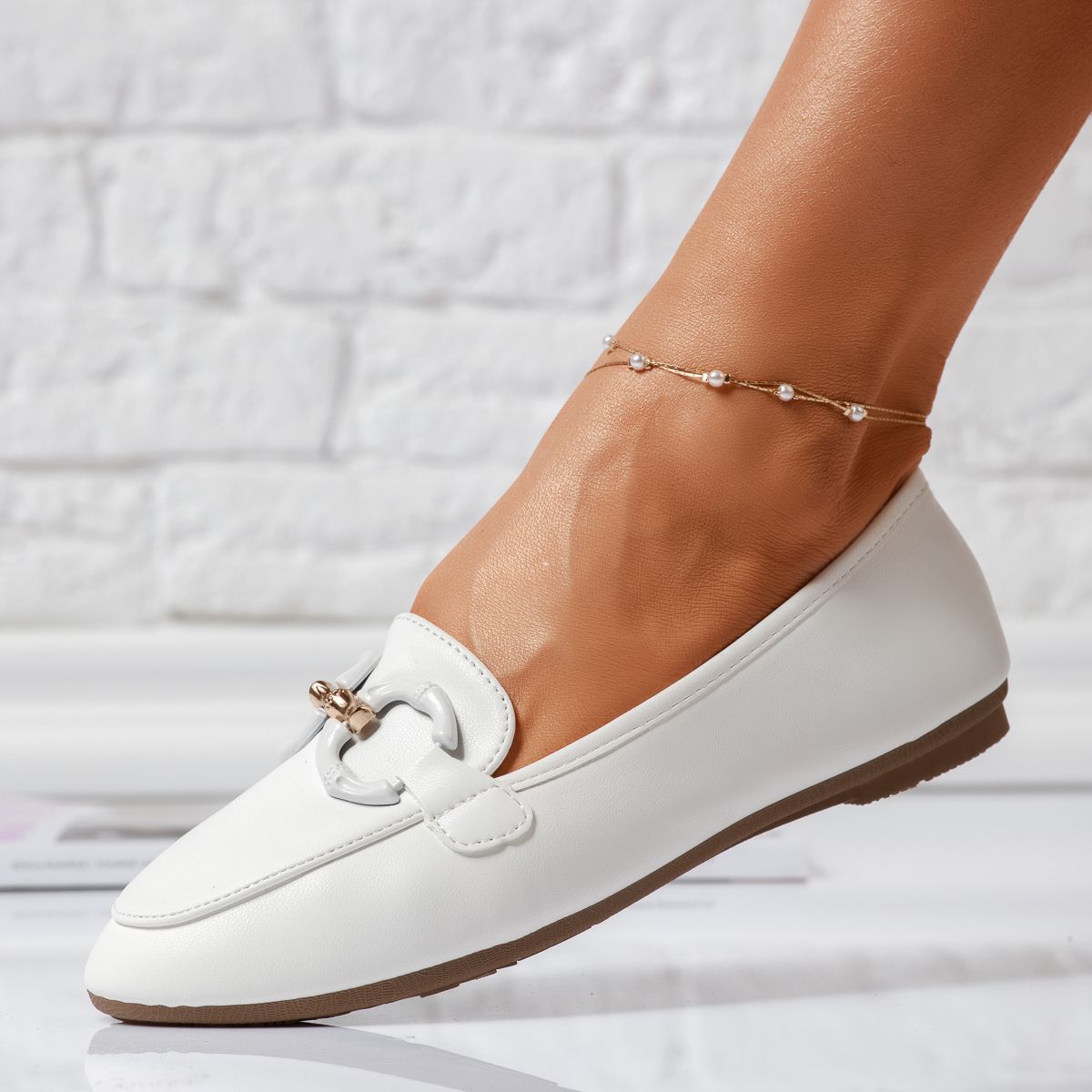 Обувки за балеринки Cleopatra Бяло #14022