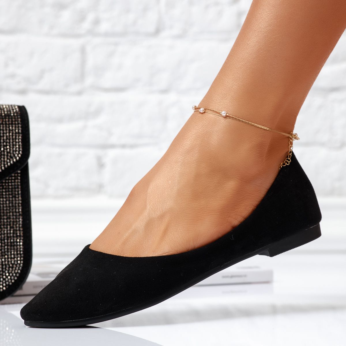 Обувки за балеринки  Anastasia черен #14059