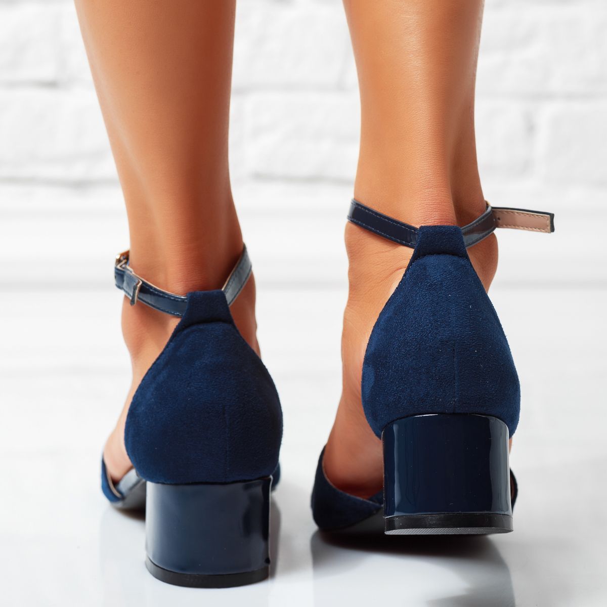 Sandale Dama cu Toc Solle Albastre #14381