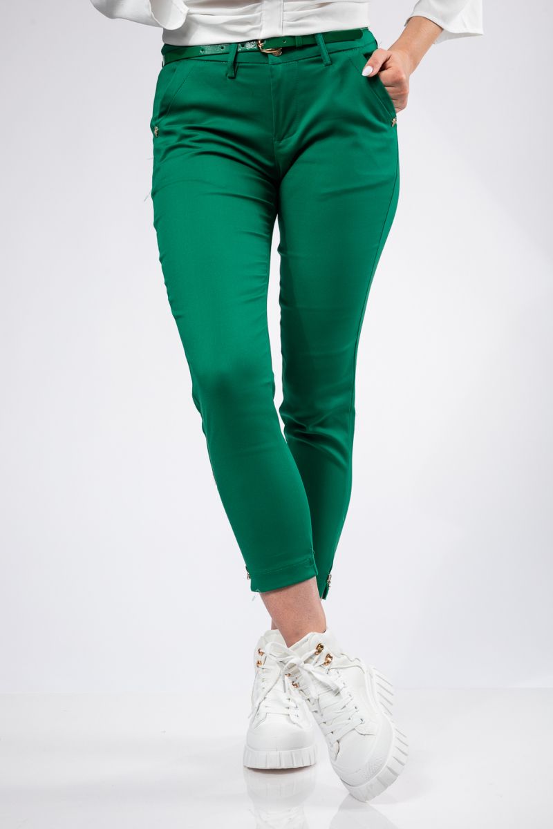 Всекидневен Дамски Панталон Rossa Зелени #A403